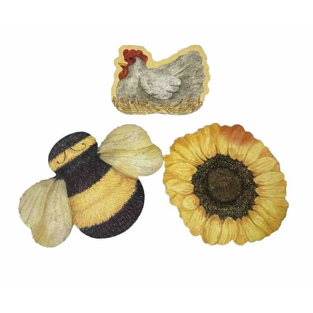 Pot Holder Set Decorative Coaster Decor Kitchen Dining Diane Knott Artist